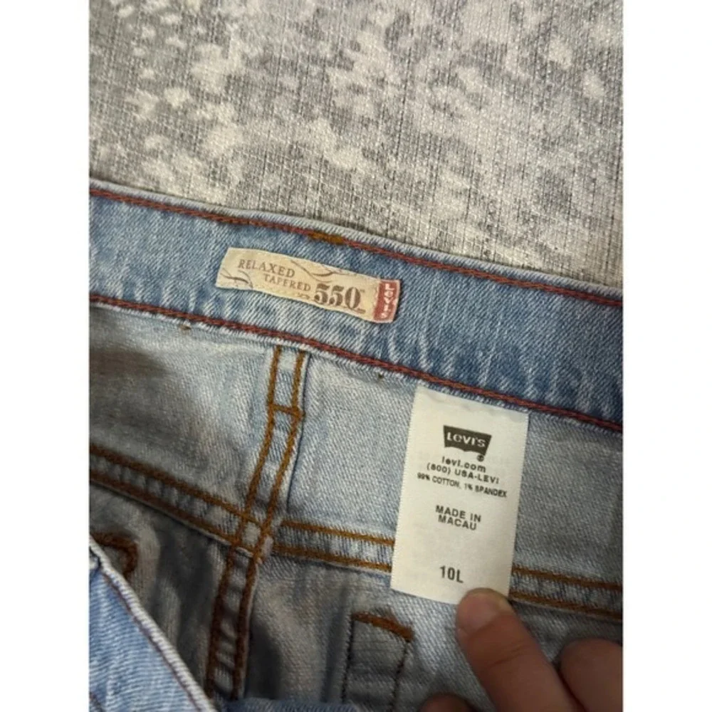 Levi Strauss 550 Relaxed Fit Tapered Leg Jeans Mens Size‎ 10 L Blue Denim